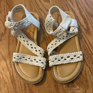 Blowfish Kids White Braided Sandals